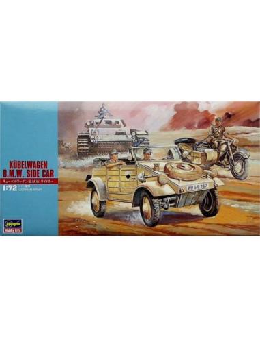 KÜBELWAGEN/B.M.W. SIDE CAR Hasegawa 1/72