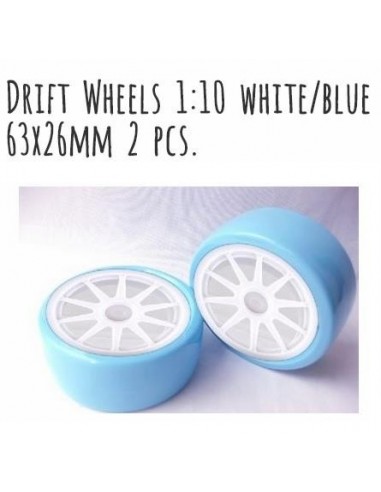 Neumáticos Drift 1/10 2pcs - Azul/blanco