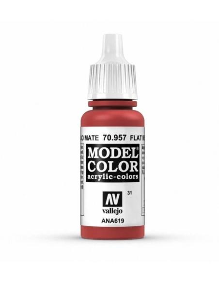 70.957 - Pintura Vallejo Model Color - Rojo Mate (17ml)