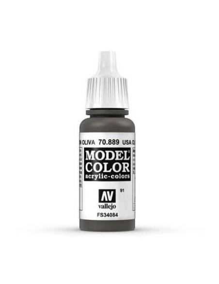 70.889 - Pintura Vallejo Model Color - Pardo Oliva (17ml)