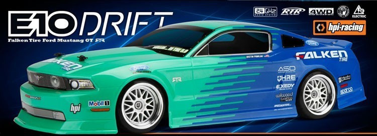 E10 Drift Falken Mustang GT RTR 1/10