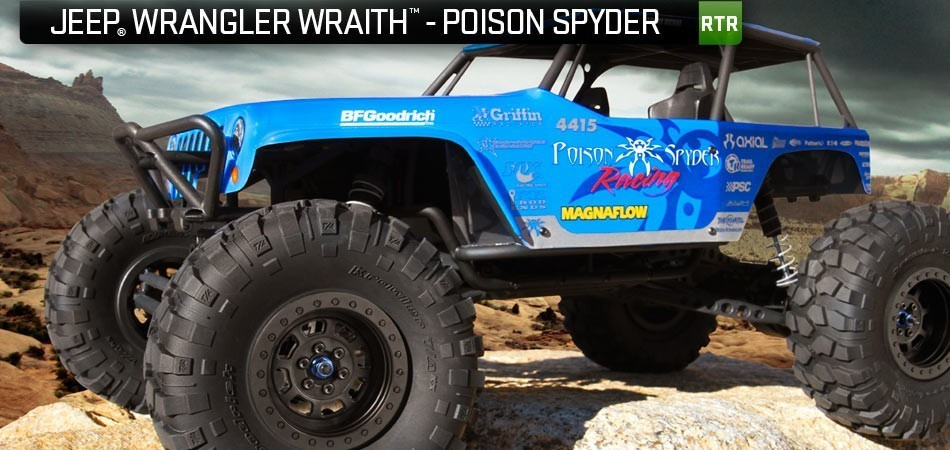 Jeep® Wrangler Wraith-Poison Spyder Rock Racer 1/10th 4WD - RTR