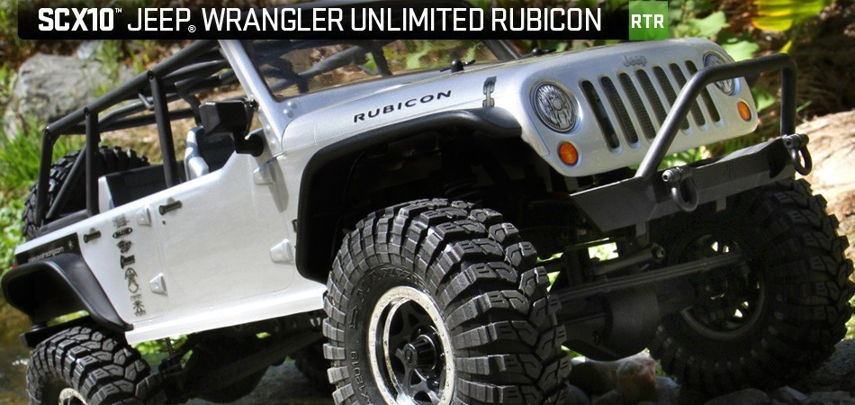 SCX10™ 2012 Jeep® Wrangler Unlimited Rubicon 1/10th 4WD - RTR