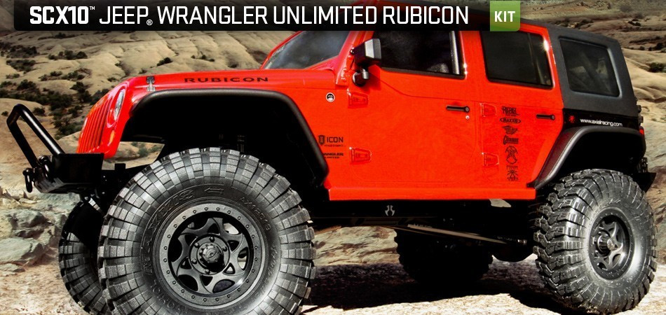 SCX10™ 2012 Jeep® Wrangler Unlimited Rubicon 1/10th  4WD - Kit