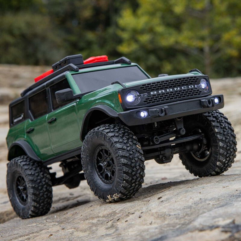 1-24 SCX24 Ford Bronco 4X4 RTR Brushed Rock Crawler (Battery & Charger Included)  Green