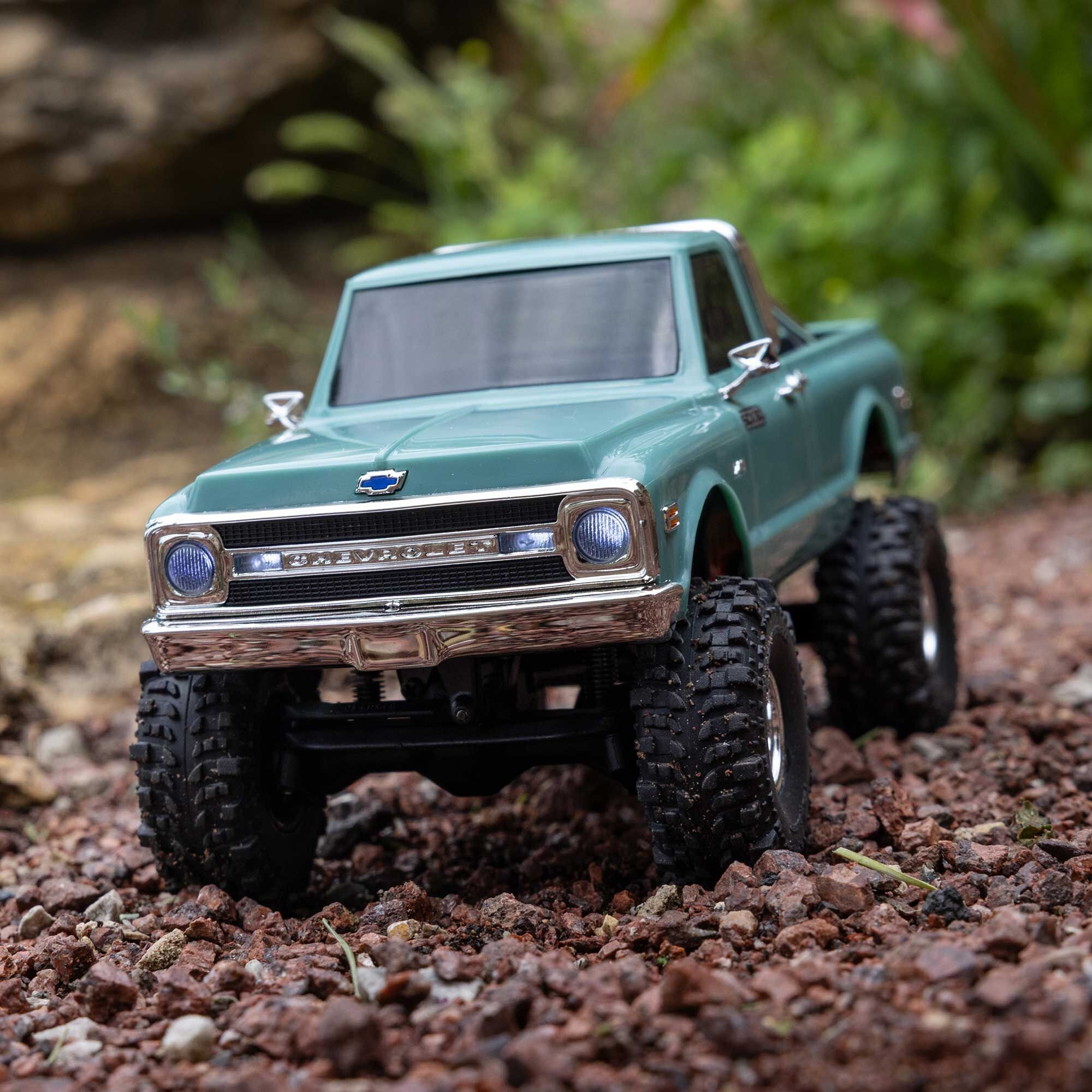1/30 SCX30 Chevrolet K10 4X4 RTR Brushed Rock Crawler (Battery & Charger Included)  Green