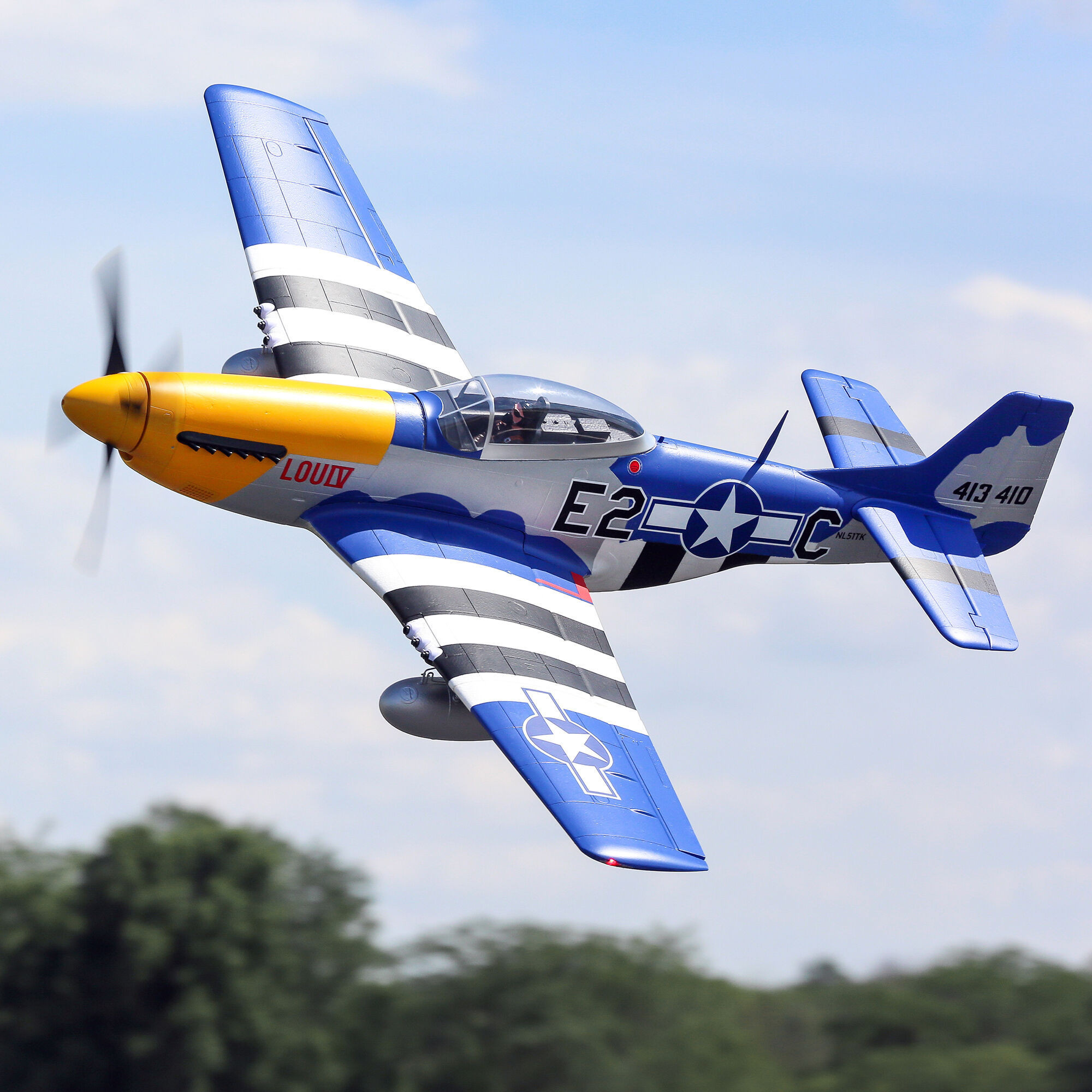 P-51D Mustang 1.5m Smart BNF Basic with AS3X and SAFE Select