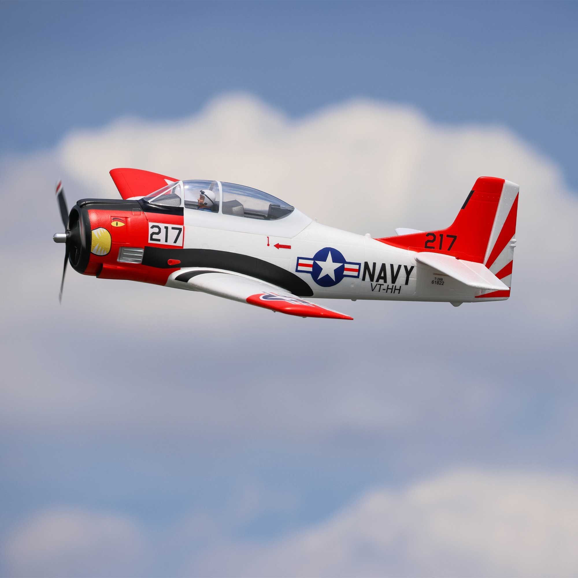 E-flite T-28 Trojan 1.2m BNF Basic with Smart