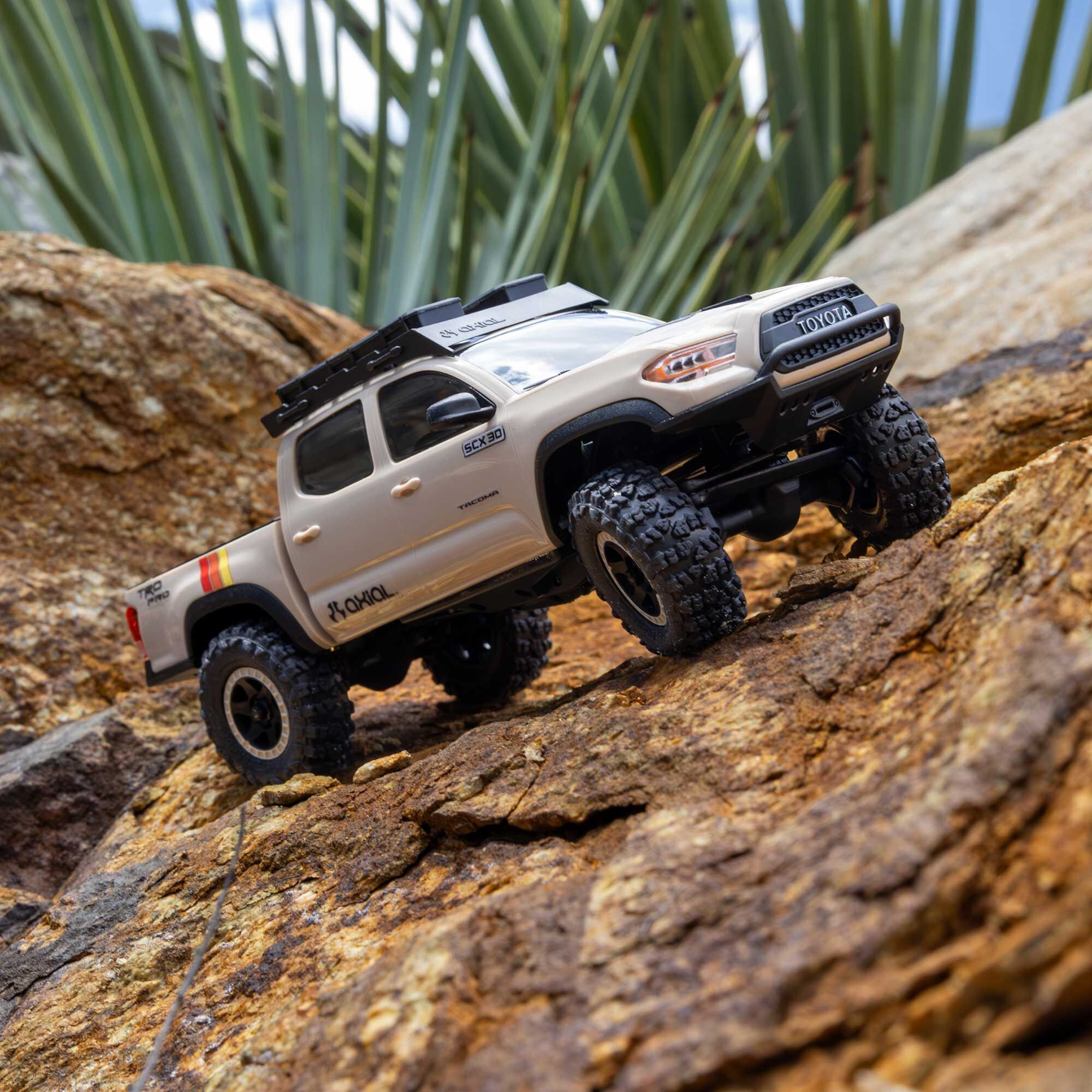 Axial 1-30 SCX30 Toyota Tacoma TRD Pro 4X4 RTR Brushed Rock Crawler (Battery & Charger Included) Axial 1-30 SCX30 Toyota