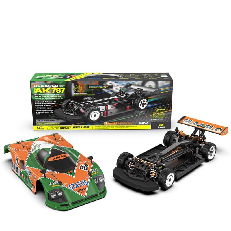 Rlaarlo 1-10 Metal Version On-Road Cars AK-787 Roller(Without Electric Parts) - Metal Version - Orange