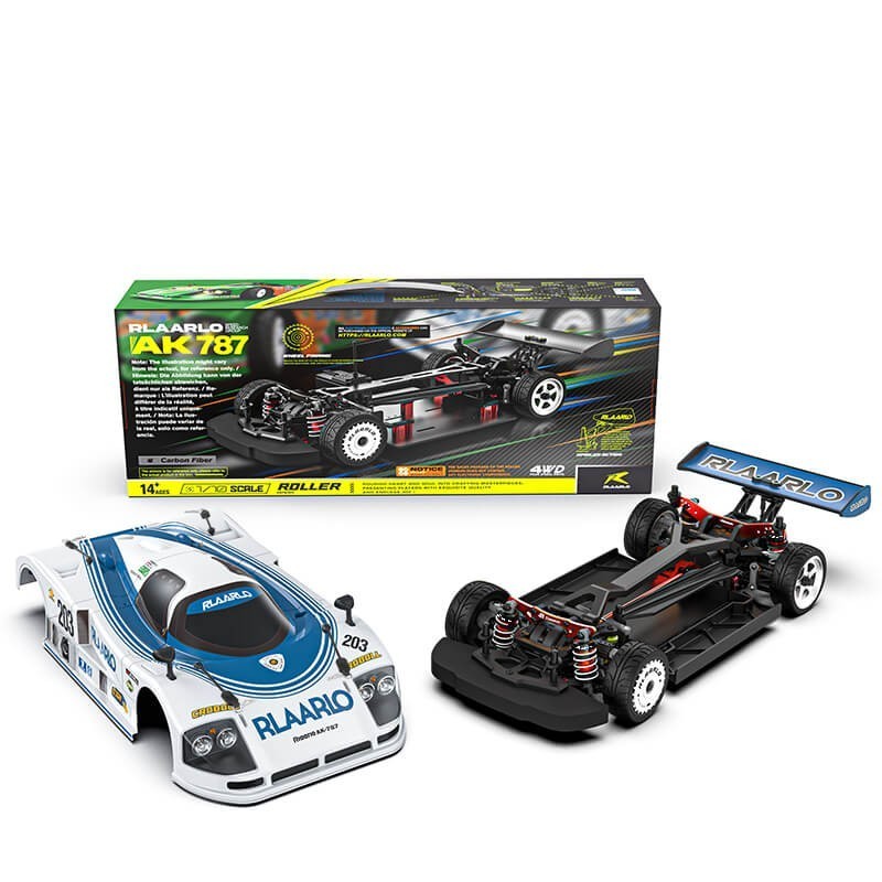 Rlaarlo 1-10 Metal Version On-Road Cars AK-787 Roller(Without Electric Parts) - Metal Version - Blue