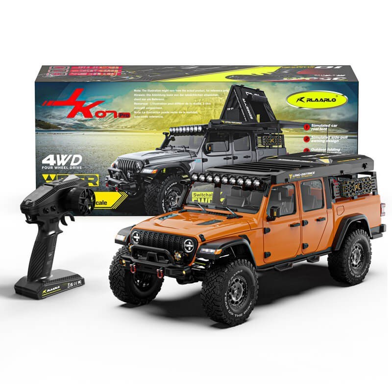 1-7 Scale 4WD Brushless RTR RC Crawler JK07Pro - Brushless - Orange