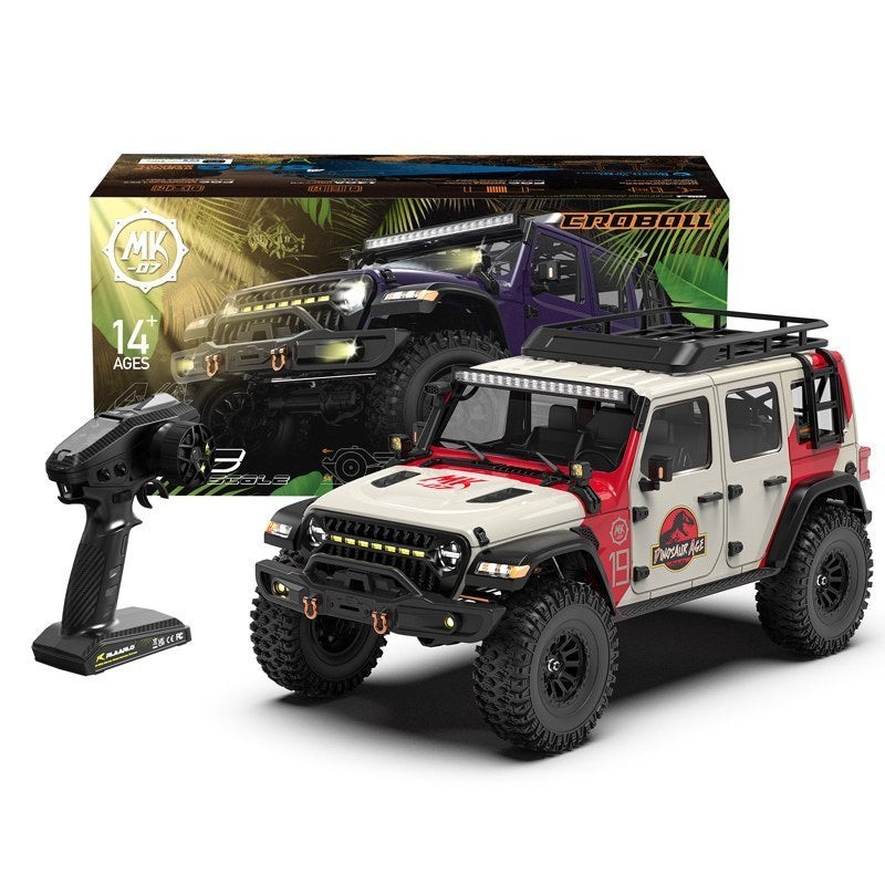 1-7 Scale 4WD Brushless RTR RC Crawler MK-07 V2 Hand-Painted Dinosaur Themed Design - Brushless