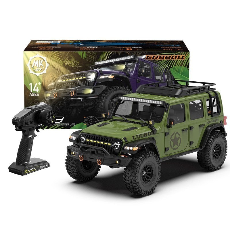 1-7 Scale 4WD Brushed RC Crawler MK-07 V2 - Brushed - Green
